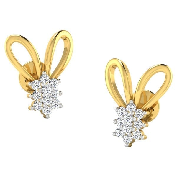 Diamond Earring (0.20ct) in 18Kt Gold (2.100 gram) for Women