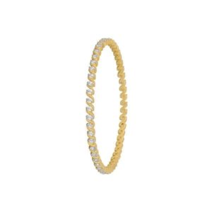 Diamond Bangles (2.40 Ct) In 18Kt Gold (16.520 Grams) 