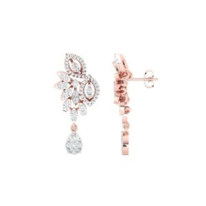 Diamond Earring in 18Kt Gold (5.500 gram) with Diamonds (1.13 Ct)