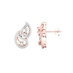 Diamond Earring in 18Kt Gold (4.000 gram) with Diamonds (0.42 Ct)