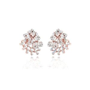 Diamond Earring in 18Kt Gold (4.500 gram) with Diamonds (0.71 Ct)