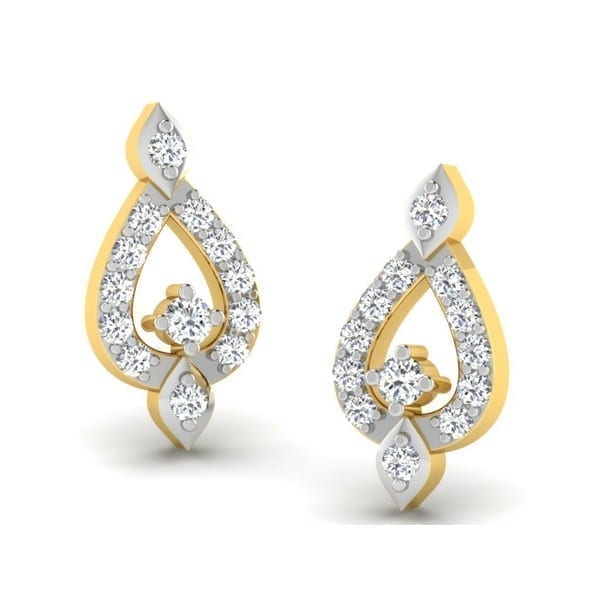 Diamond Earring (0.20Ct) in 18Kt Gold (1.900 gram) for Women