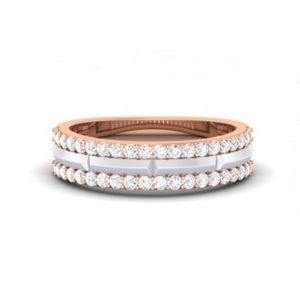 Diamond Ring in 18Kt Gold (3.400 gram) for Women