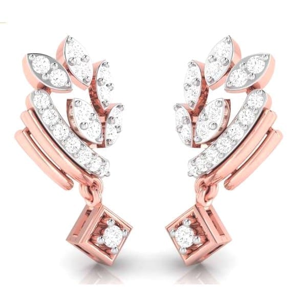 Diamond Earring (0.22Ct) in 18Kt Gold (3.500 gram)