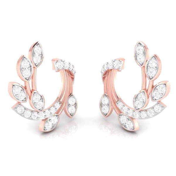 Diamond Earring in 18Kt Gold (3.250 gram) with Diamonds (0.25 Ct)