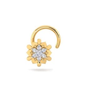 Nakshatra Diamond Nose Pin (0.05 Ct),18Kt Yellow Gold Jewellery