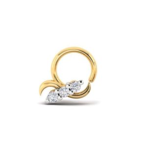 Dainty Diamond Nose Pin (0.04 Ct),18Kt Yellow Gold Jewellery