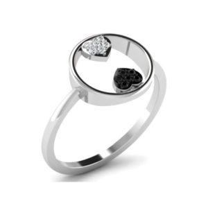 Diamond Ring (0.06 Ct) in 18Kt White Gold (1.640 gram)