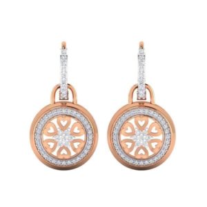 Elegant Diamond Earring in 18Kt Gold (7.000 gram)