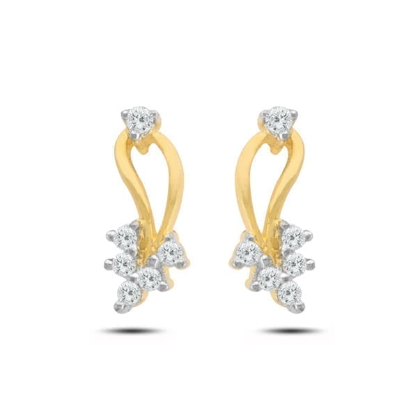 Diamond Earring (0.16ct) in 18Kt Gold (1.710 gram) for Women