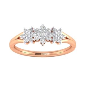 Diamond Ring (0.20 Ct) in 18Kt Gold (2.260 gram) for Women