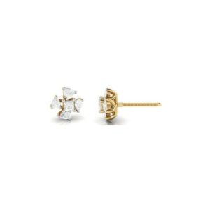 Diamond Earring in 18Kt Gold (1.320g) with Diamonds(0.22 Ct)