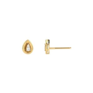 Diamond Earring in 18Kt Gold (1.200 gram) with Diamonds (0.09 Ct)