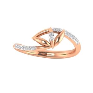 Diamond Ring in 18Kt Gold (1.980 gram) with Diamonds (0.12 Ct)