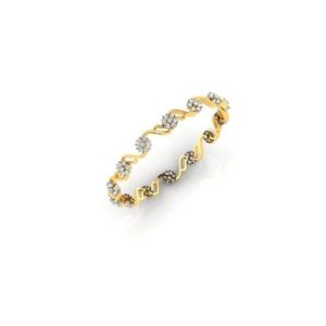 Elegant Diamond Bangles (2.52 Ct) , 18Kt Gold (15.500 Gram) 