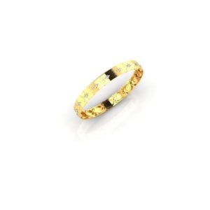 Gorgeous Diamond Bangle (3.66 Ct) In 18Kt Gold (14.270 Gram)