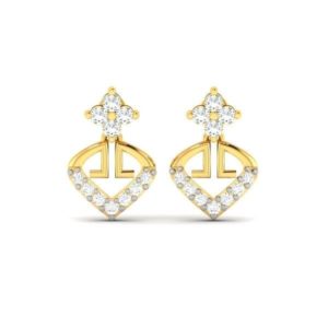 Diamond Earring(0.31ct) in 18Kt Gold (2.170 gram) for Women