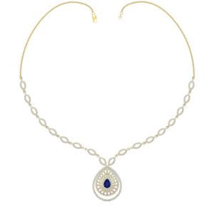 Diamond Necklace In 18Kt Gold (14.490 Gram) With Diamonds (2.52 Ct)