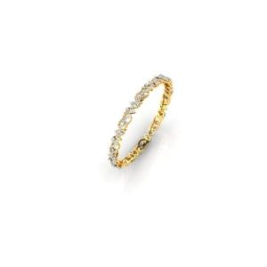 Diamond Bangles (3.09 Ct) In 18Kt Gold (14.380 Gram)