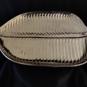 Traditional Silver Banana Leaf Plate ( 258 gms )