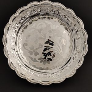 Handcrafted Silver Pooja Plate (317 Gms)