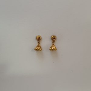 Lightweight 22K Gold Jhumkas (1.280 Grams)