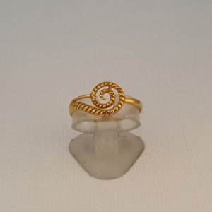 Sleek Gold Ring (1.550 Grams), 22Kt Gold Jewellery for Women