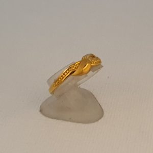 22Kt Plain Gold Lightweight  Ring (2.080 Grams) for Women