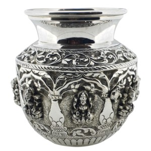 Antique Finish Ashtalakshmi Chombu in 925 Silver (420 Grams)