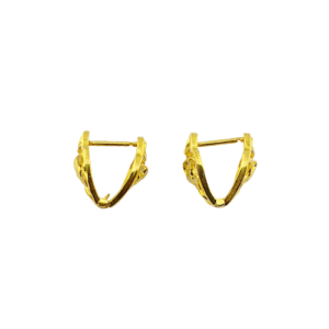 22K Plain Gold Bali  Earrings (8.000 Grams)