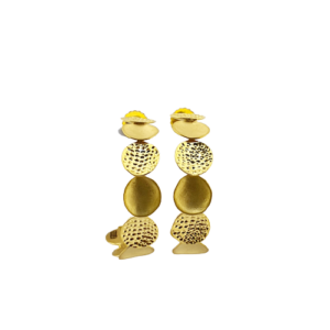 Trendy 22K Plain Gold Bali Earrings ( 8.480 Grams)