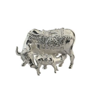 Sterling Silver Kamadhenu Idol (21.500gms)