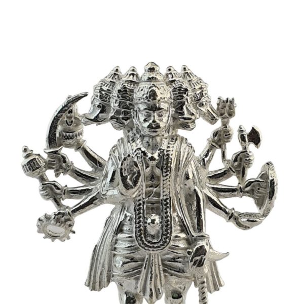 Sterling Silver 3D Panchamukhi Hanuman Idol (32.500gms)