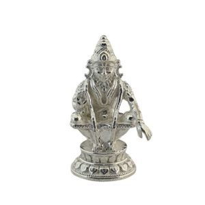 925 Handcrafted Sterling Silver Lord Ayyappa Idol (14gms)