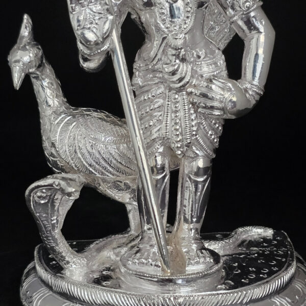 925 Handcrafted Sterling Silver Murugan idol weight 1704 gm