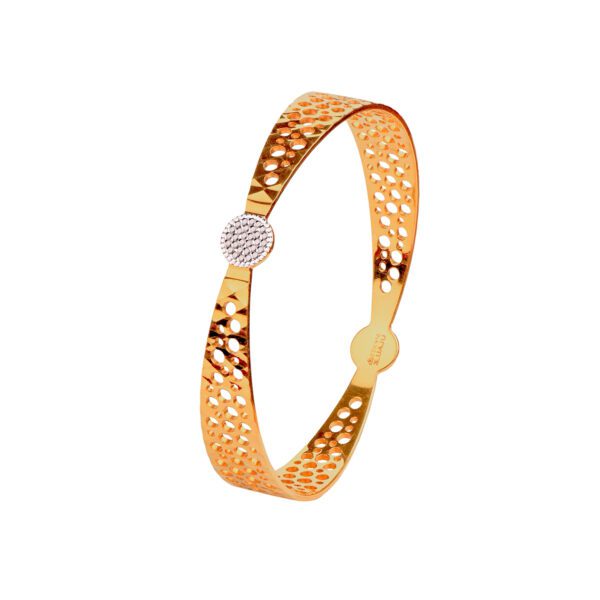 22K Gold Rhodium Bangle