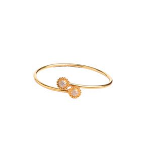 22K Gold Zircon Bracelet