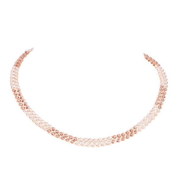 Pearl Necklace in 18K Rose Gold