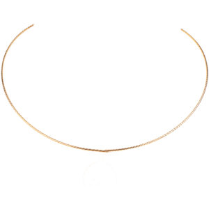 Cable Chain Necklace 18K Gold with Rhodium Finish