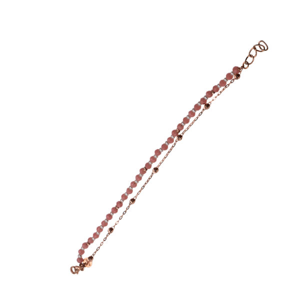 18K Rose Gold Bracelet with Beads