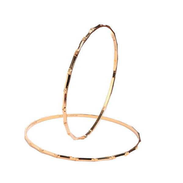 22K Plain Gold Sleek Bangles