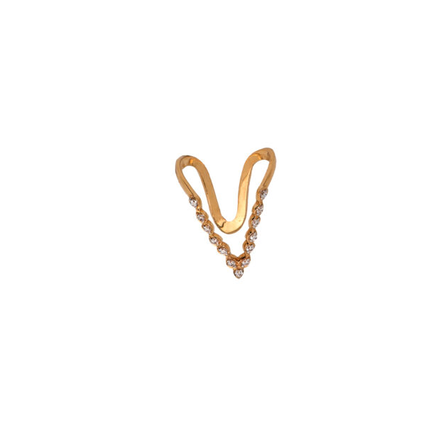 22K Gold Vanky Ring studded with Zircons