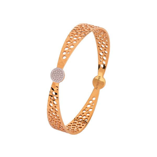 22K Gold Rhodium Bangle