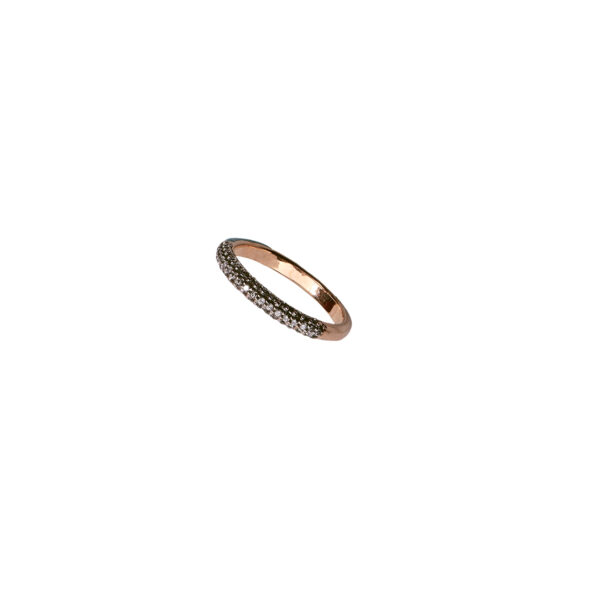 18K Gold Ring with Enamel Finish