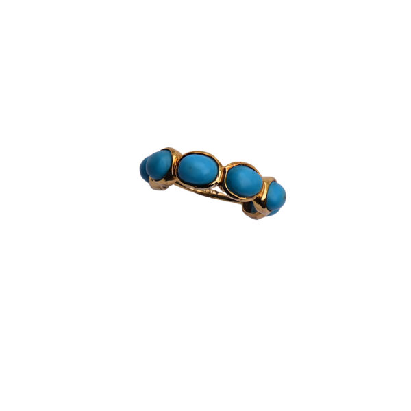 18K Gold Turquoise Ring