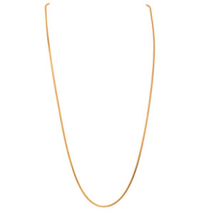 22K Plain Gold Round Snake Chain