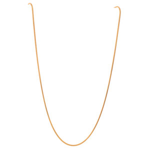 22K Plain Gold Round Snake Chain