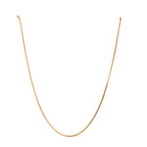 18K Gold Chain with Rhodium Finish