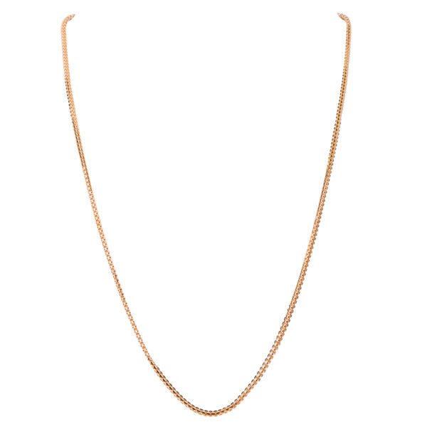 18K Gold Chain with Rhodium Finish