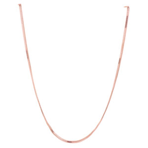 18K Rose Gold Flat Chain